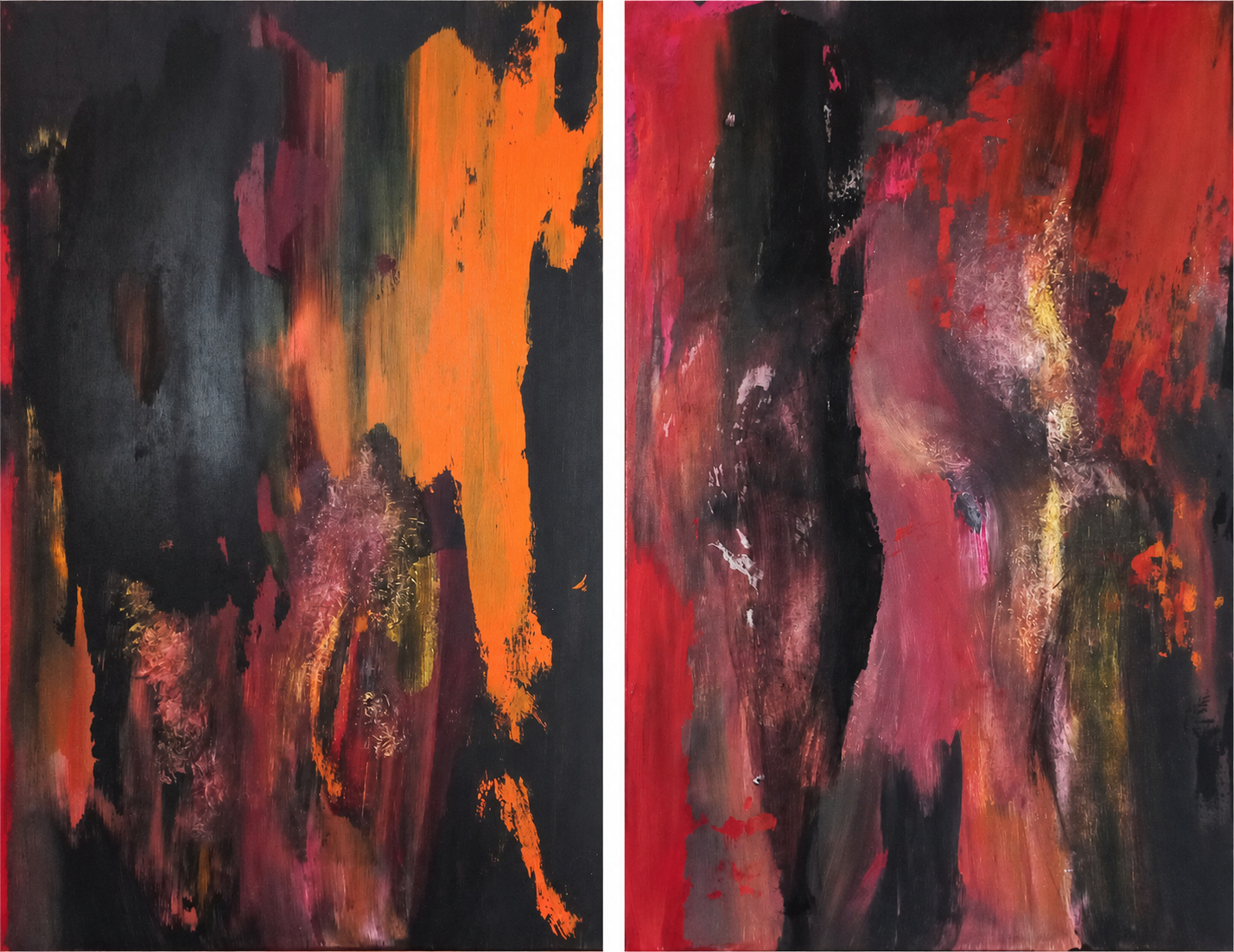 What We Were, You Are; What We Are, You Will Be — Shadows, 2021, acrylic on canvas by Uroš Paternu